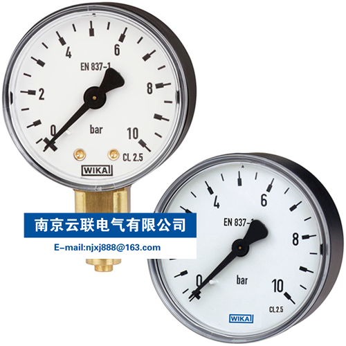 WIKA 111.10, 111.12 波登管壓力表，銅合金